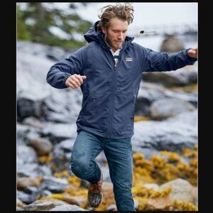 L.L. Bean Men's Mountain Classic Full-Zip Jacket Nautical Navy Blue XXL $79.95